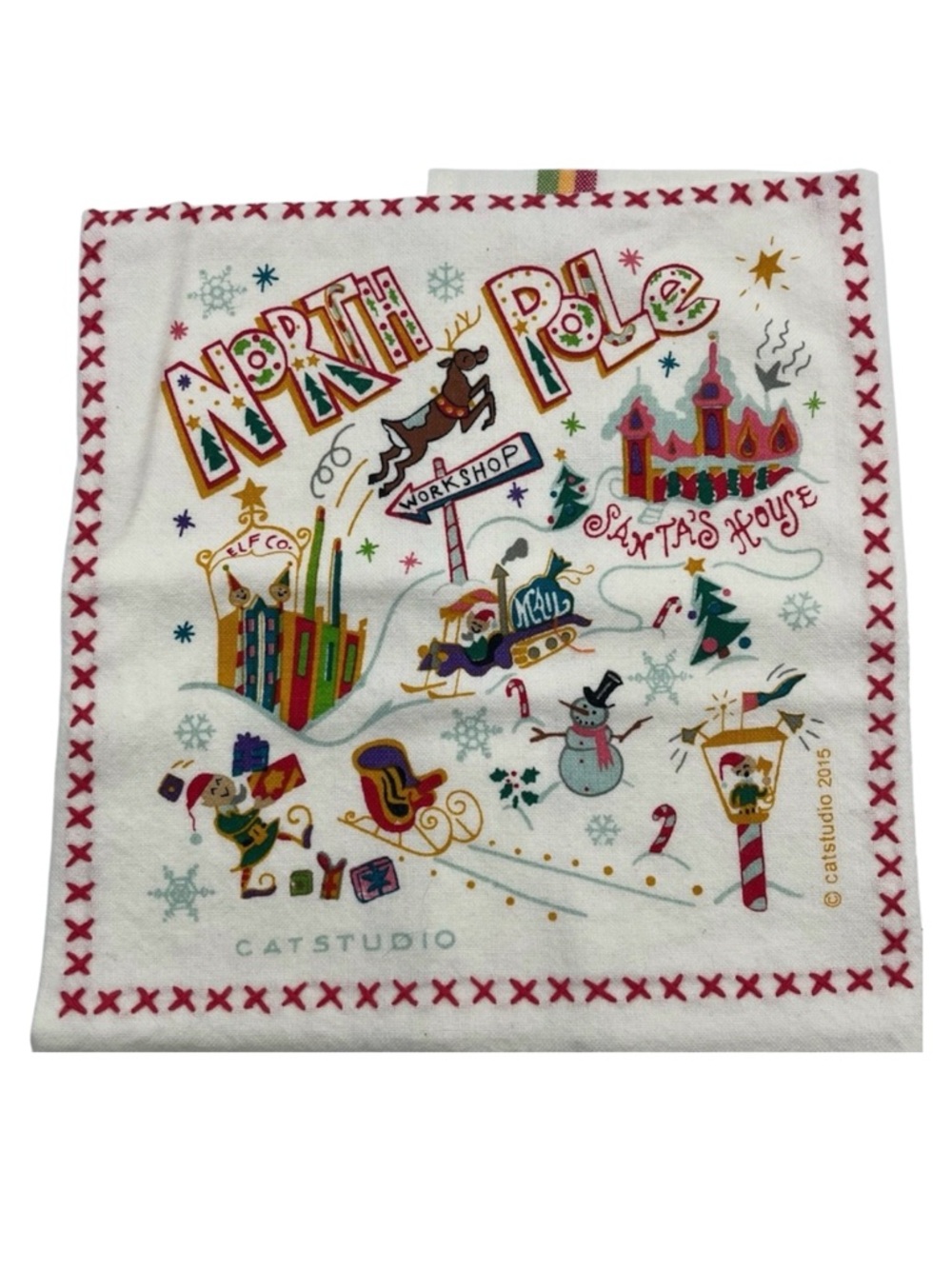 Catstudio North Pole Dish Towel Hand Bar Towel